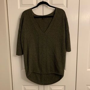 Express Olive Oversized Sweater
